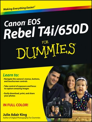 cover image of Canon EOS Rebel T4i/650D For Dummies